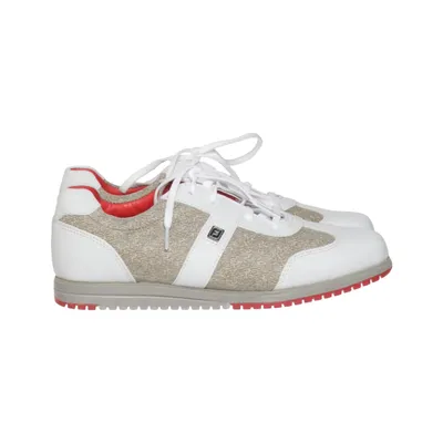 Baskets (Blanc, Beige) de Casual Collection Cuir