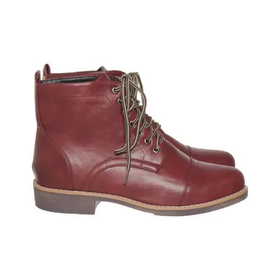 Laced boots (Red, Brown) from Ahongm Fashion
