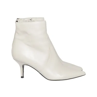 Bottes à talons (Beige, Blanc) de Guess Cuir