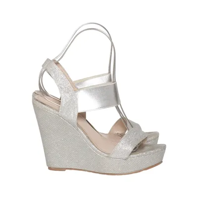 Chaussure compensées (Argent) de AnnaLisa