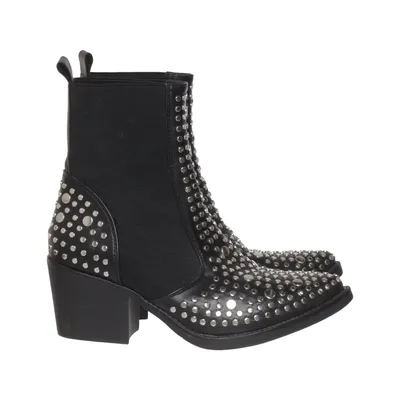 Bottes à talons (Noir) de La Bottine Souriante Cuir