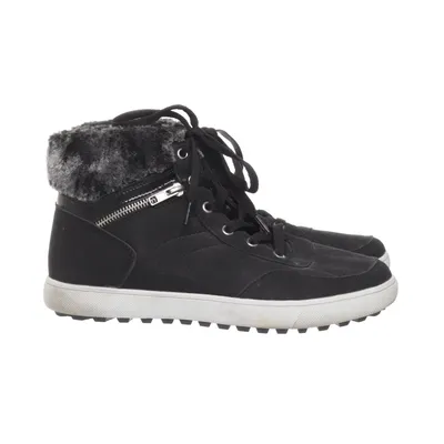 Laced boots (Black) from Vty Faux leather