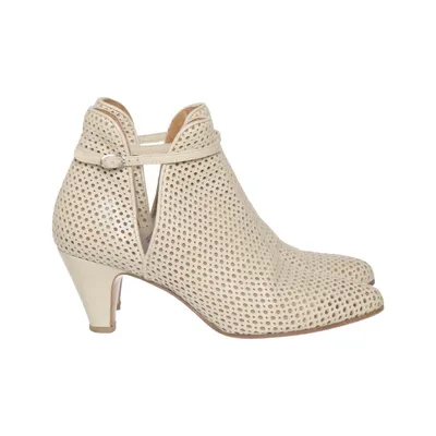 Heeled boots (Beige) from Enrico Antinori Leather