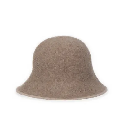 Cloche hoed (Bruin) van Zara Polyamide, Polyester, Wol