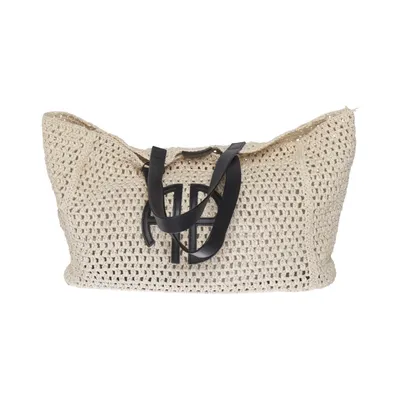 Strandtaske (Beige, Sort) fra Anine Bing