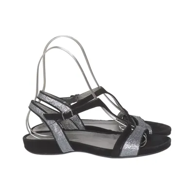 Sandals (Black, Silver) from Footlight