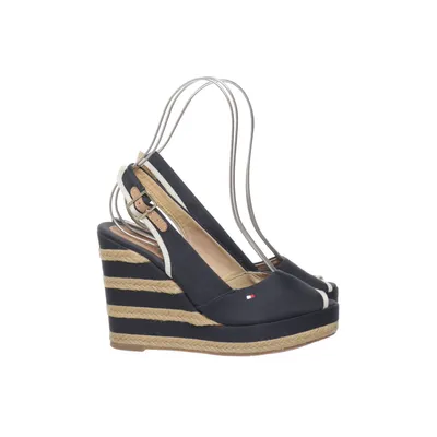 Sleehakken (Blauw) van Tommy Hilfiger Leer