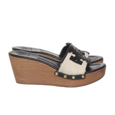Chaussure compensées (Noir, Beige, Marron) de Tory Burch Cuir