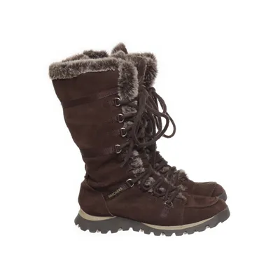 Kängor (Brun) från Skechers Pälsimitation, Skinn