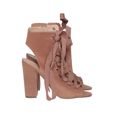 Heeled boots (Pink) from Ideal Shoes
