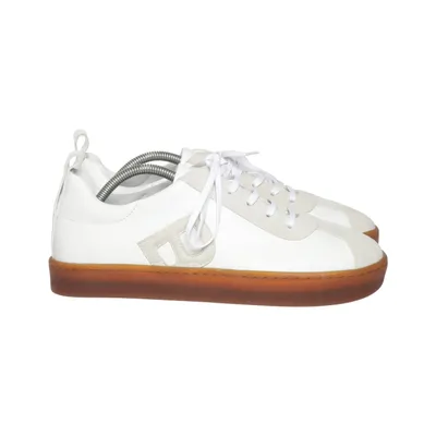 Baskets (Blanc, Beige) de Blankens Cuir