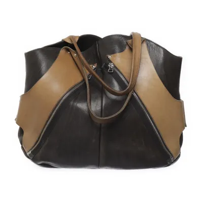 Handbag (Brown, Beige) from Pinellapi Leather
