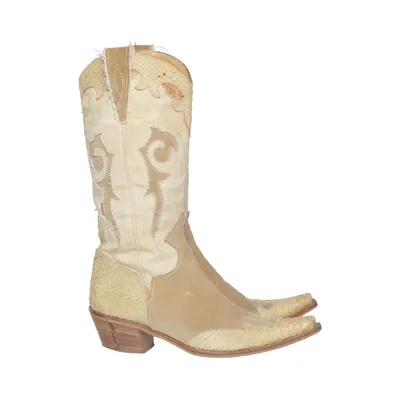 Cowboylaarzen (Beige) van Cucita a Mano