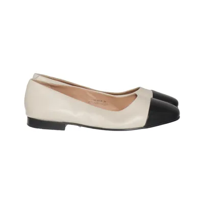 Ballerinaskor (Beige, Svart) från Varese Skinn