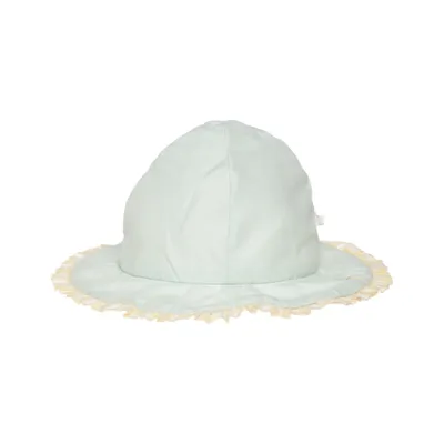 Bucket hat (Geel, Wit) van Little Dutch