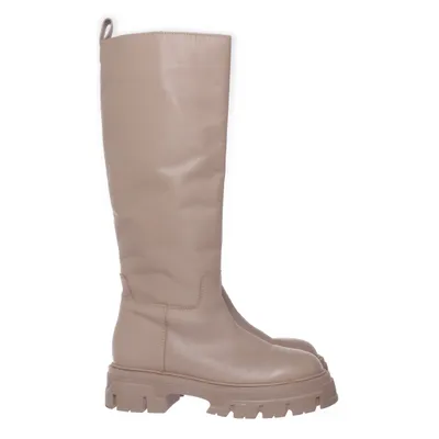 Støvler (Beige) fra H&M Læder, Bomuld