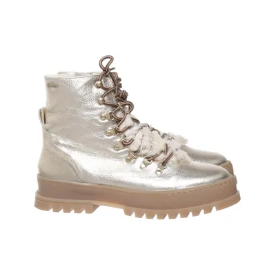 Veterlaarzen (Goud, Beige) Leer