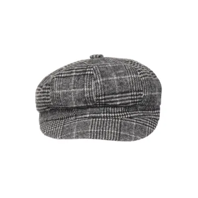 Newsboy cap (Grå, Vit) från Åhléns Bomull, Polyester