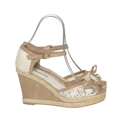 Chaussure compensées (Beige, Blanc) de Peperoni