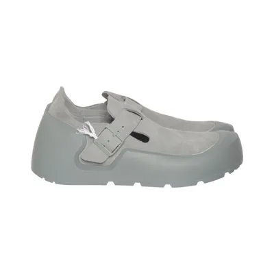 Klompen (Grijs) van Birkenstock Leer