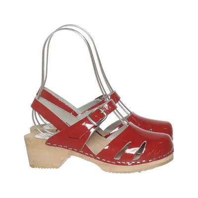 Clogs (Red) from Moheda Toffeln Leather