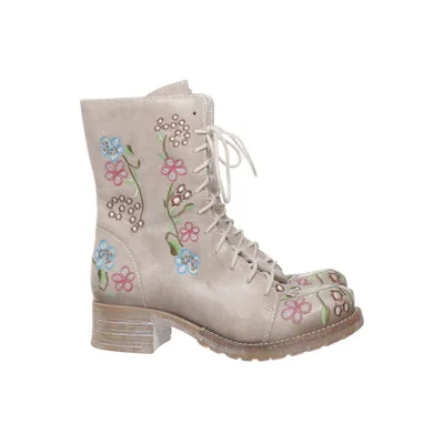 Laced boots (Gray, Multicolored) from Brako Leather