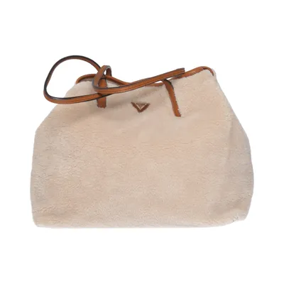 Handbag (Beige, Brown) from Guess Faux fur, Polyester