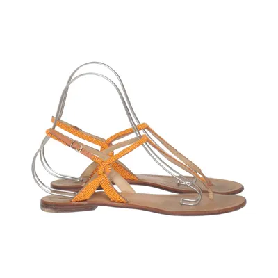 Sandales (Orange, Marron) de Maliparmi Cuir