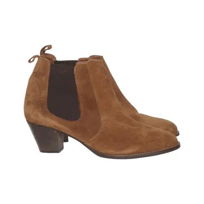 Heeled boots (Brown) from Rosa Negra Leather