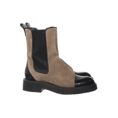 Enkellaarzen (Beige, Zwart) van Billi Bi Leer