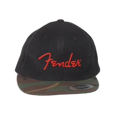 Baseballkeps (Svart, Flerfärgad) från Fender Akryl, Bomull, Polyester, Ull