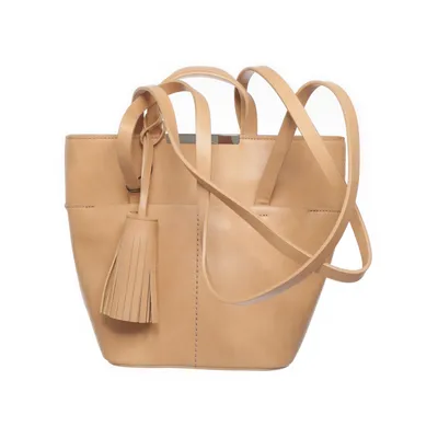 Handväska (Beige, Brun) från Zara Basic Collection Polyester, Polyuretan