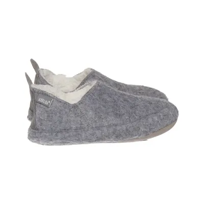 Chaussons (Gris) de Axelda Cuir, Laine