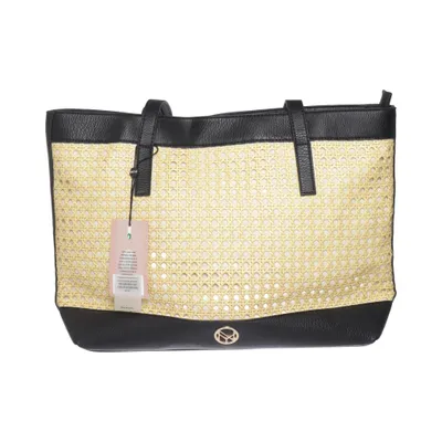 Handbag (Black, Yellow) from NYPD Polyester, Polyurethane