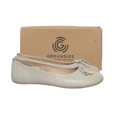Ballerinaskor (Grön) från Groundies Skinn