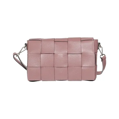Schoudertas (Roze) van Made in italy Leer