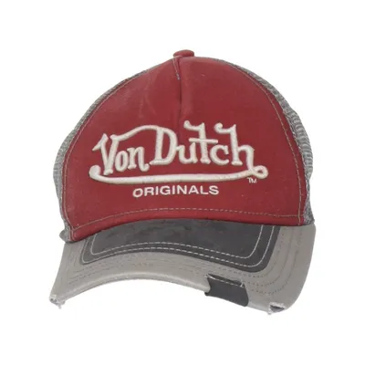 Trucker cap (Rød, Grå) fra Von Dutch Bomuld, Polyester
