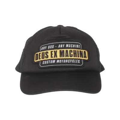 Casquette de camionneur (Noir, Jaune) de Deus Ex Machina Polyester