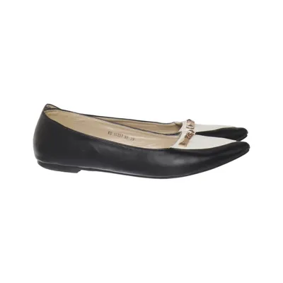 Ballerines (Noir, Blanc) de Raxmax Cuir