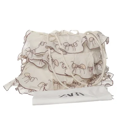 Handväska (Beige) från Zara Bomull