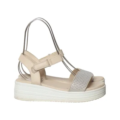 Sandales (Beige, Blanc) de Zoey