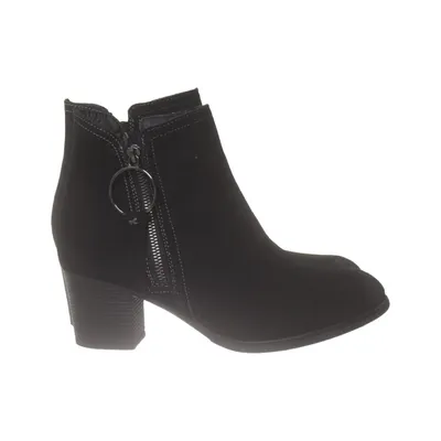 Heeled boots (Black) from Skechers Faux fur, Leather
