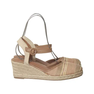 Chaussure compensées (Beige, Marron) de Mia & Jo Cuir