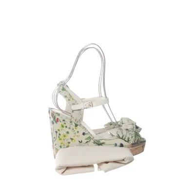 Kilehælssko (Beige, Flerfarvet) fra Tory Burch Læder