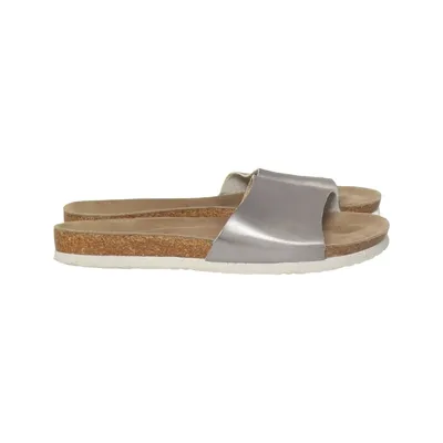 Mules (Argent) de Avenue Faux cuir, Suédine