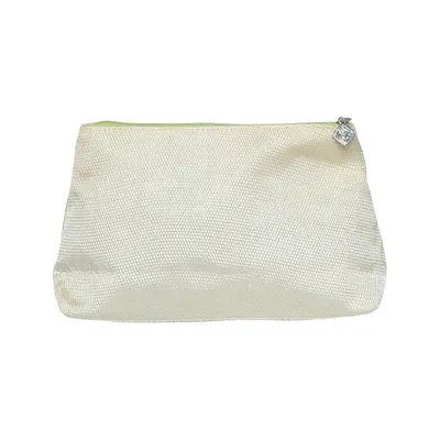 Toilet bag (Beige, Green) from Lancôme Cotton, Elastane, Polyester