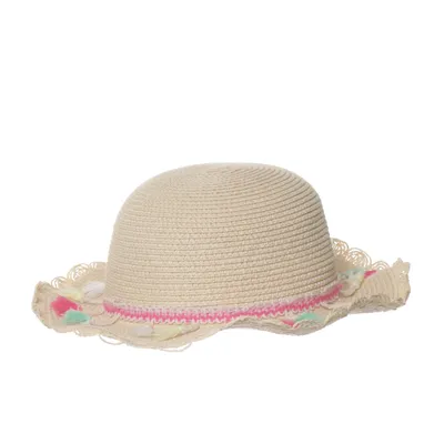 Stråhat (Beige, Flerfarvet) fra Pusblu