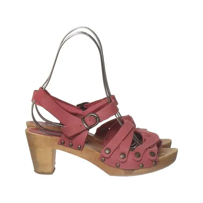 Clogs (Pink) from Sanita Leather