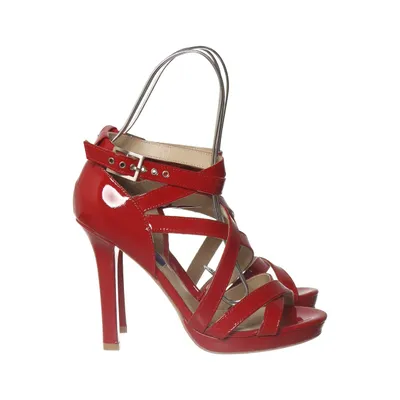 High heel sandals (Red) from Jimmy Choo for H&M Leather