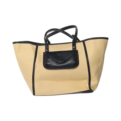 Handbag (Beige, Black) from Carin Wester Polyester